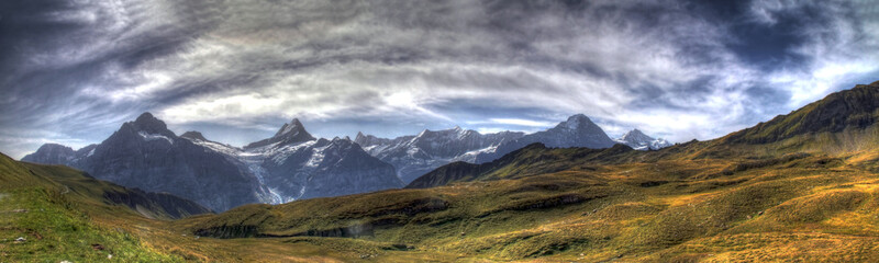 Fototapeta na wymiar Berner Oberland Panorama