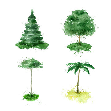 Tree. Vector format