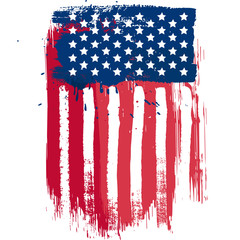 Vertical american flag