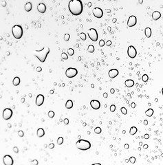 Background of water drops on glass