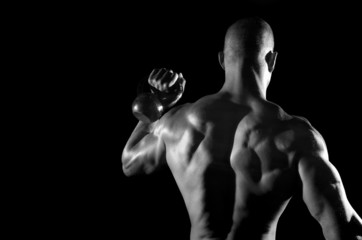 Kettle bell back view
