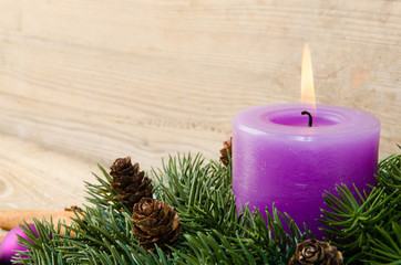 kerze zum ersten advent