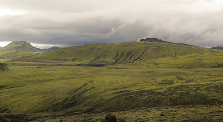 Iceland - lanscape along  track Laugavegur