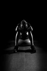 Rolgordijnen Tired workout © Video Image Guy