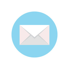 Flat modern vector icon: message.