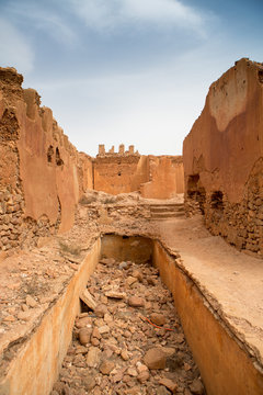 Detail of old colonial fort in Morocco