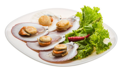 Grilled scallops