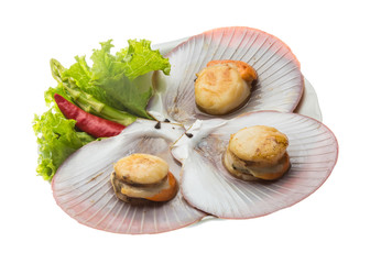 Grilled scallops