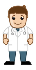 Doctor - Vector Character Cartoon Illustration