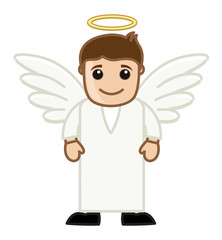 Angel - Vector Character Cartoon Illustration