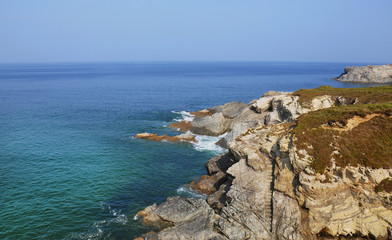 Atlantic ocean in Newquay - England