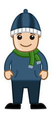 Winter Costume - Vector Cartoon Illustration
