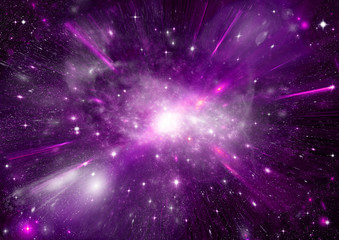 Fototapeta premium Stars of a planet and galaxy in a free space