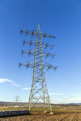 High voltage pylons tower