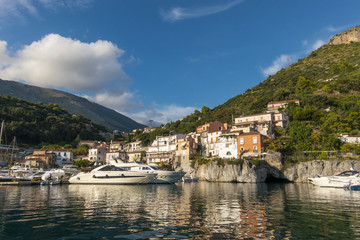 Fototapeta na wymiar beautiful view of Maratea port, in south Italy