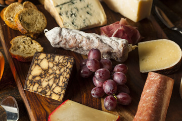 Fancy Meat and Cheeseboard with Fruit