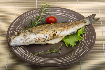 Grilled seabass
