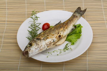 Grilled seabass