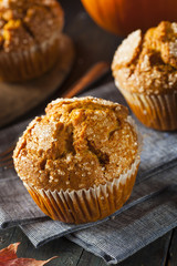 Homemade Autumn Pumpkin Muffin