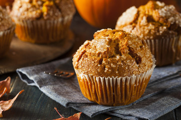 Homemade Autumn Pumpkin Muffin