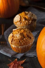 Homemade Autumn Pumpkin Muffin
