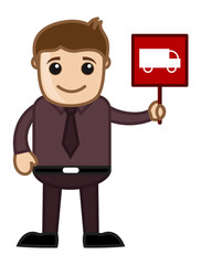 Cartoon Vector - Vehicle Sign