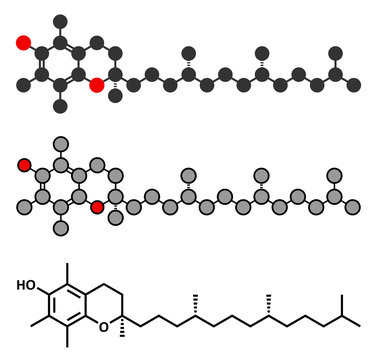 Vitamin K (K1, phylloquinone, phytomenadione) molecule.