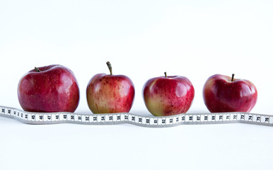 Apple on a white background