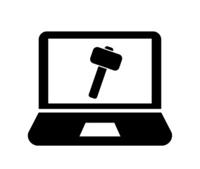 Marteau dans un ordinateur portable