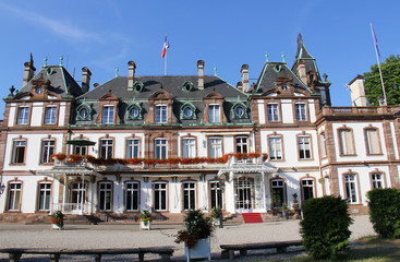 Fototapeta na wymiar Chateau de Pourtales à la Robertsau, Strasbourg, France