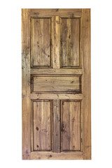 Wooden door isolated