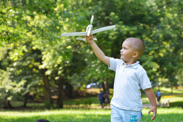 boy with airpane