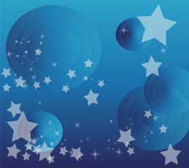 Vector star circle background design