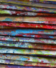 Coloured bamboo background