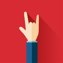 Love hand sign.Vector illustration