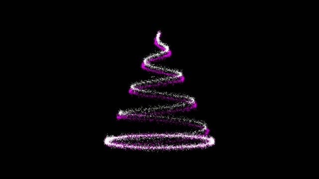 christmas tree color, loop