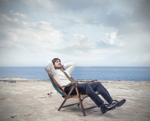 Fototapeta premium Relaxing at the beach
