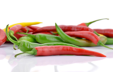 Papryka na białym tle