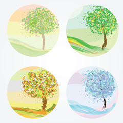 Four seasons - spring, summer, autumn, winter