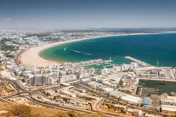 Fototapeta premium City view of Agadir, Morocco