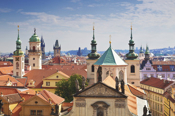 Fototapeta na wymiar Prague roofs