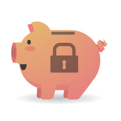 Piggy bank with a lockpad