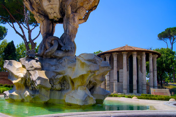 Roman Fountain in park