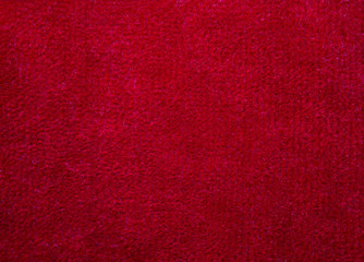 red soft wool fabric background