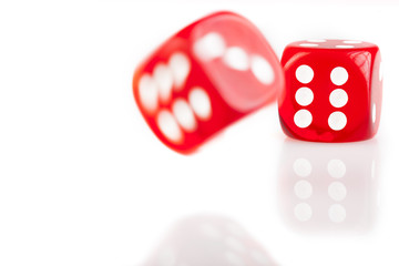 Bouncing Red Dice