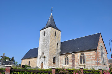Fototapeta na wymiar Eglise de Saint-Martin-du-Manoir