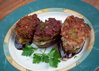 cotolette di melanzane  - Italian appetizer with eggplant