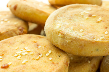 Cheese biscuits, mini pizza