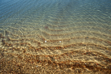 shimmering sea water