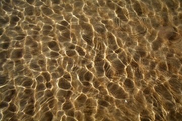 shimmering sea water